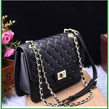 Diamond Vinteg Bag (Black)