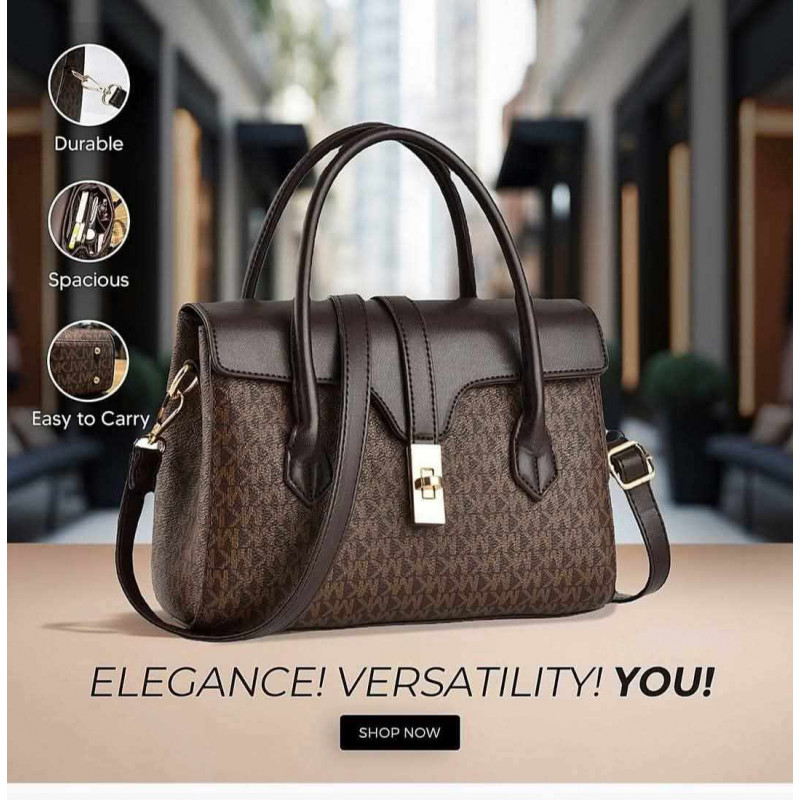 MK Design Luxury Women’s Handbags (Coffee)