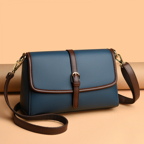 Genuine Soft Leather Handbag for Color:(Blue ) Code : 70