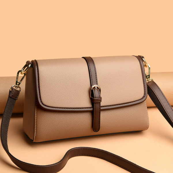 Genuine Soft Leather Handbag for Color (Khaki ) Code : 70