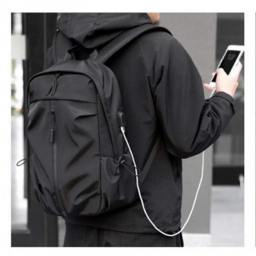 College,laptop,school,office bag (Black)