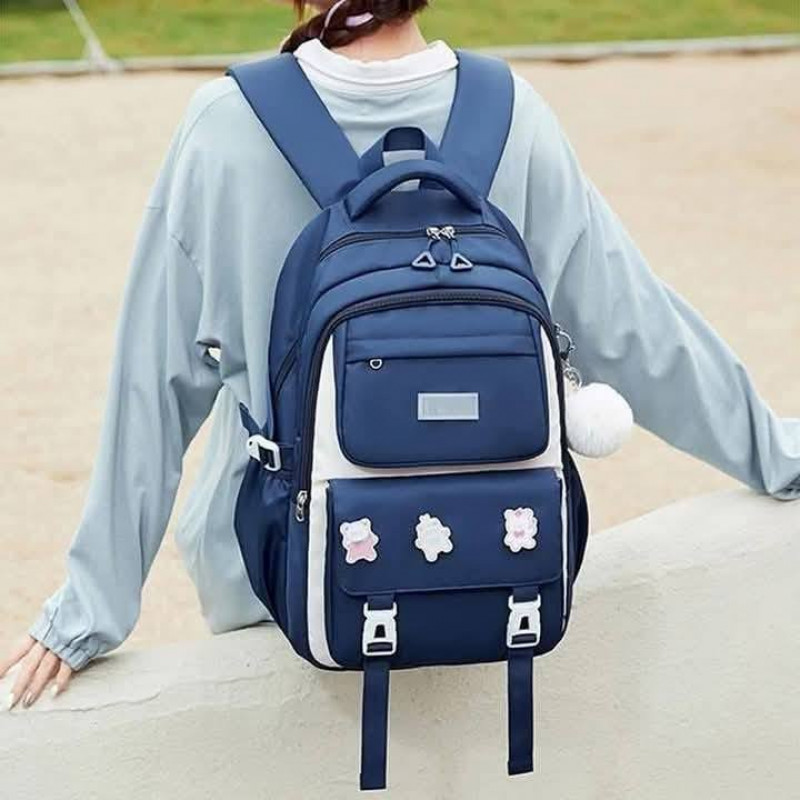 Waterproof School Bag(Blue)
