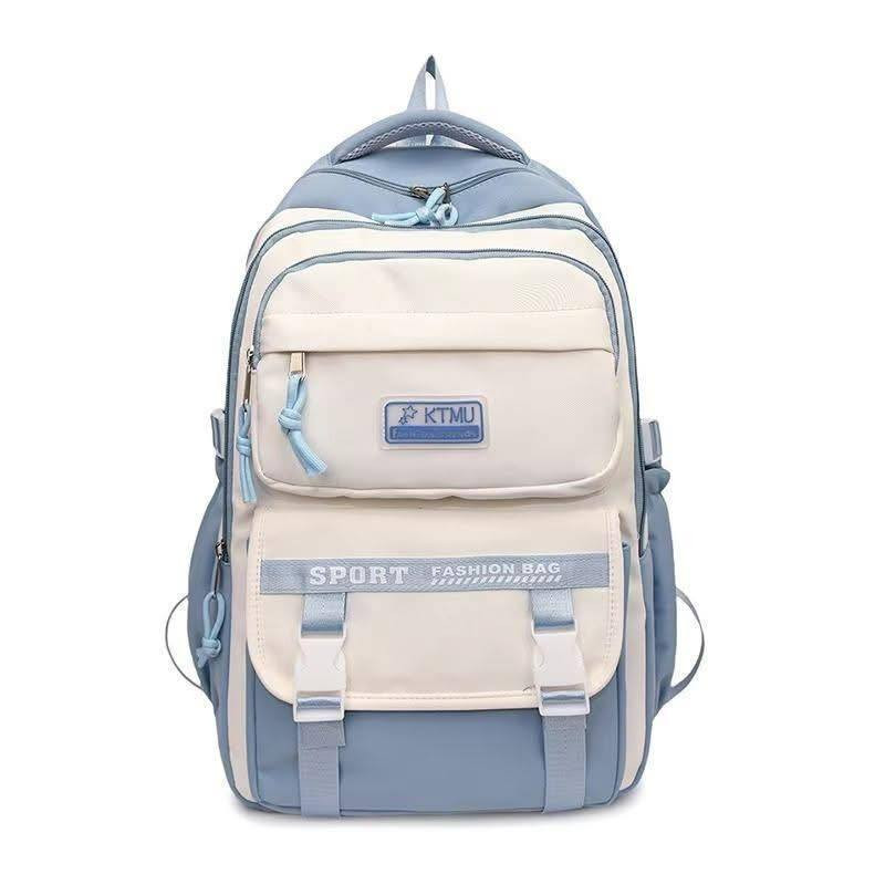 Style Waterproof School Book Bag(Blue Color)