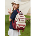 Style Waterproof School Book Bag( Red Color )