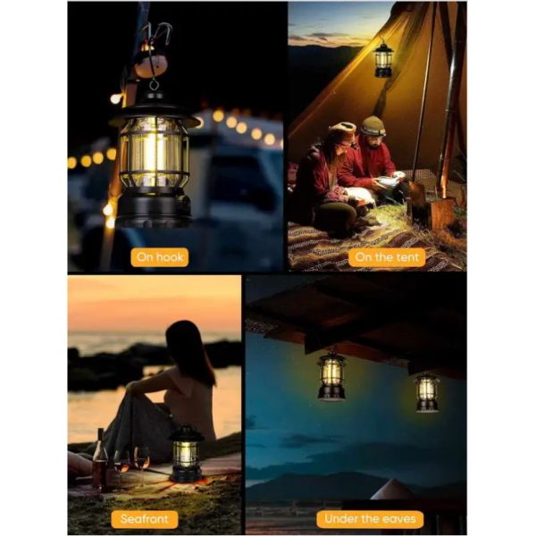 Electric Rechargeable Haricane Lamp(৩ টা কালারের যে কোনো ১ টা পাবেন)