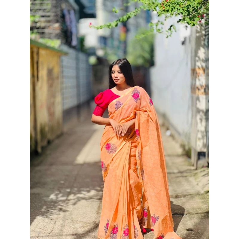 Cotton block printed...