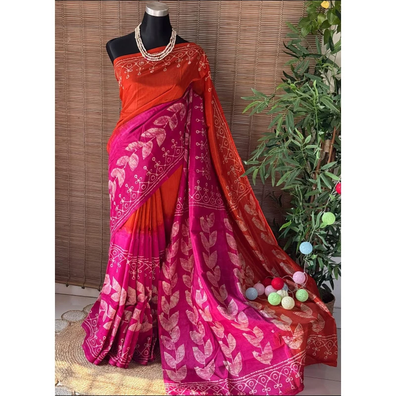 Rayon Silk batik sha...