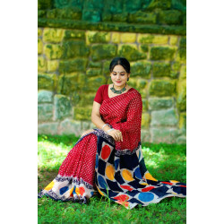 Rayon silk batik sharee