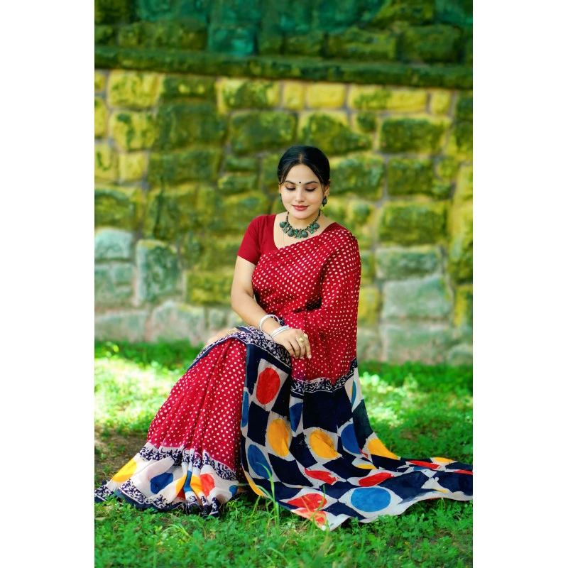 Rayon silk batik sha...