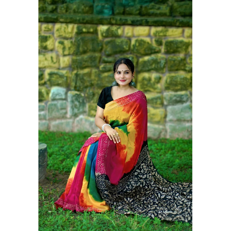 Rayon silk batik sha...