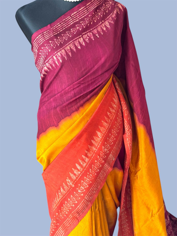 Rayon silk batik...