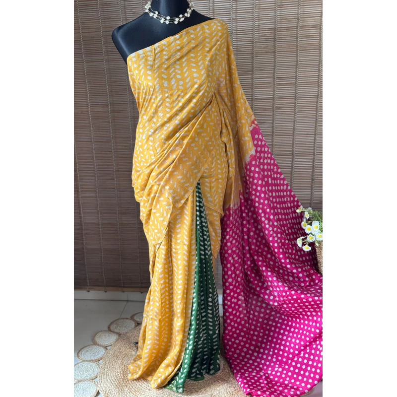 Rayon silk batik sha...