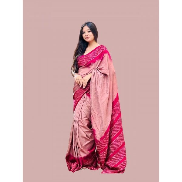 Rayon Silk batik sharee  