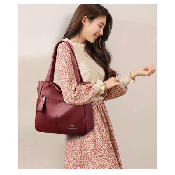Ladies Elegant Shoulder & Crossbody Bag (Meroon)