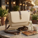  Genuine Soft Leather Handbag for Color (off-white) Code : 70
