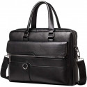 Official And leather Laptop Bag (Black)