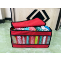 4 Pcs 9 Grid Transparent Cloth Organizer Box