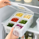 6 Grid Fridge Storage Box ( ২ সেট )