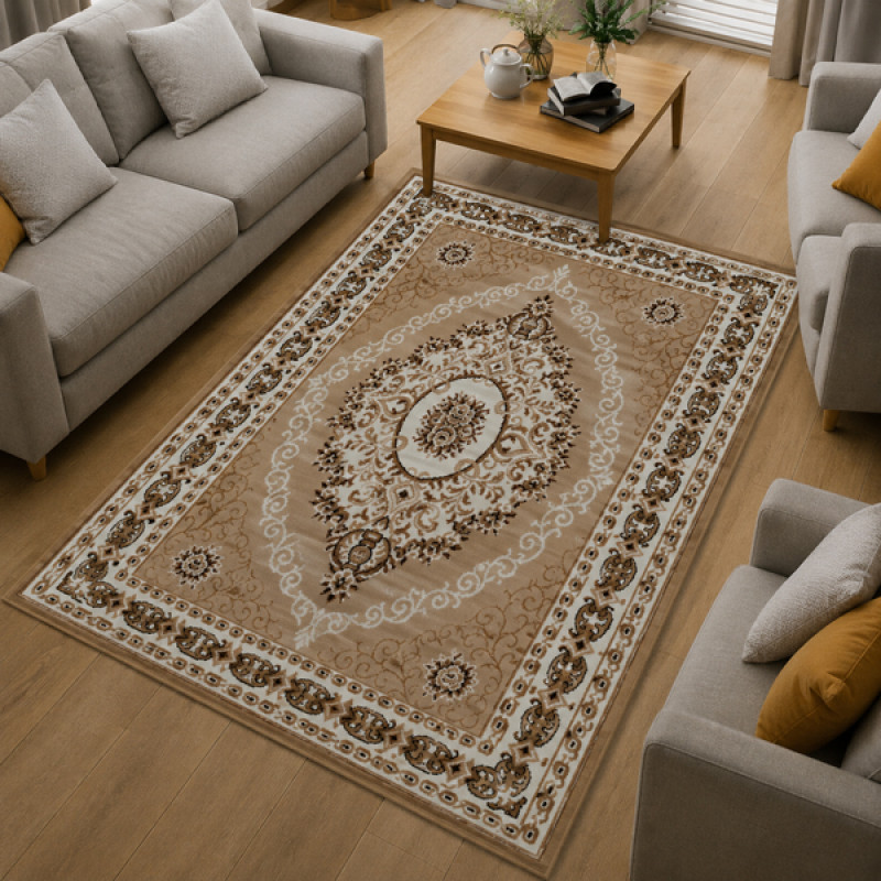 Premium Living Room Carpet (BrnD1)