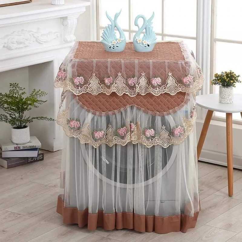 Luxury Washing Machine Cover(Coffee)