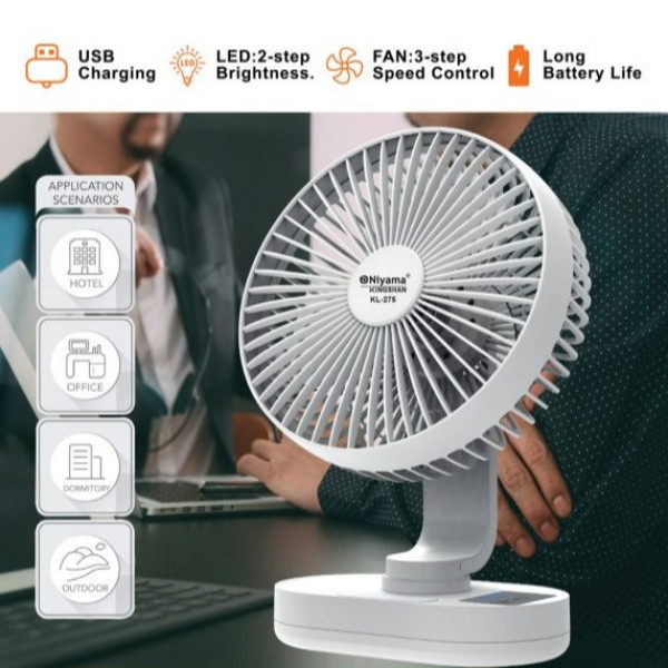 Kingshan Rechargeable mini fan 7" KL-275