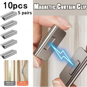 Magnetic Curtain Clip ১০ পিস (৫ জোড়া)