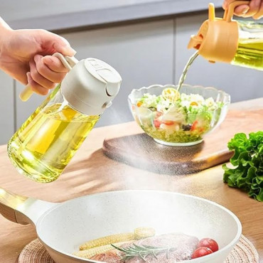 2 in1 Oil Spray Dispenser Bottle