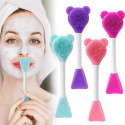 Double Head Silicone Facial Mask Brush (1Pcs)