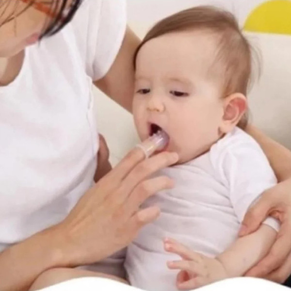 2 Pcs Finger Toothbrush For Baby 