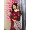 প্রিমিয়াম মাল্টি-কালার মিরর ওয়ার্ক গারারা সেট 