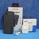 Ven-Dens Power Bank and Samsung Airpods