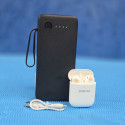 Ven-Dens Power Bank and Samsung Airpods
