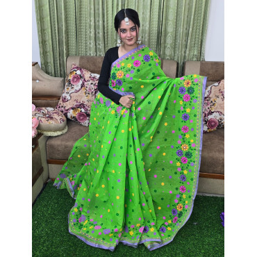 প্রিমিয়াম হাফসিল্ক বুটিক শাড়ি