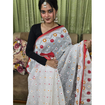 প্রিমিয়াম হাফসিল্ক বুটিক শাড়ি