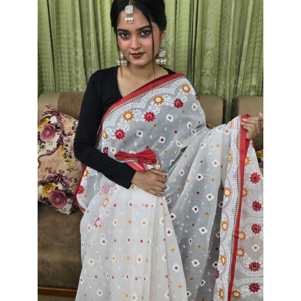প্রিমিয়াম হাফসিল্ক বুটিক শাড়ি