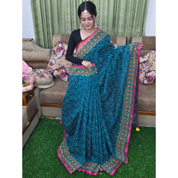 প্রিমিয়াম হাফসিল্ক বুটিক শাড়ি