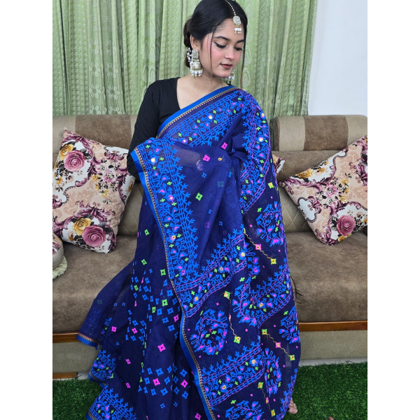 প্রিমিয়াম হাফসিল্ক বুটিক শাড়ি