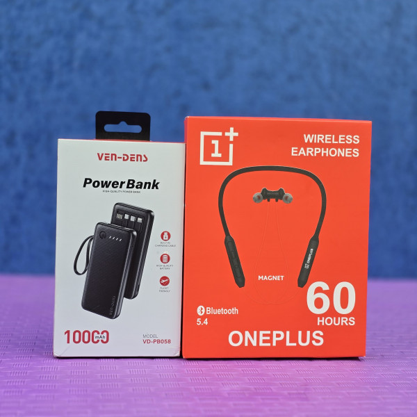 Ven-Dens 10000mAh and  OnePlus  neckband 