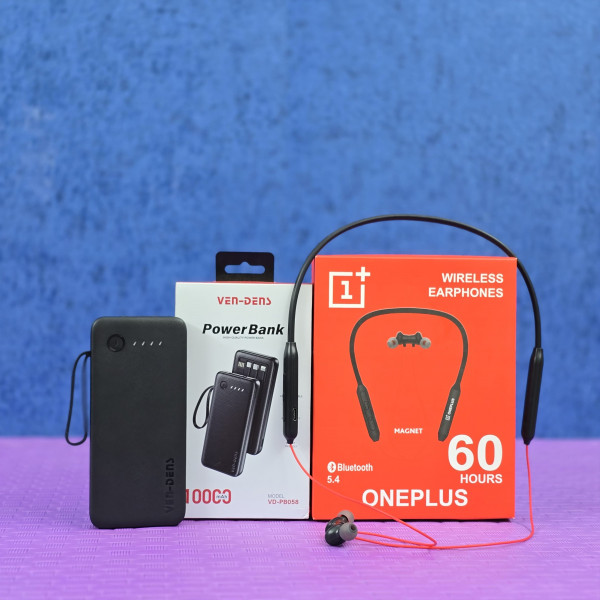 Ven-Dens 10000mAh and  OnePlus  neckband 