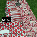 স্কিন প্রিন্টেড থ্রি-পিস    MF 307