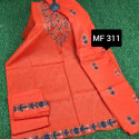 স্কিন প্রিন্টেড থ্রি-পিস    MF 311