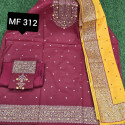 স্কিন প্রিন্টেড থ্রি-পিস    MF 312