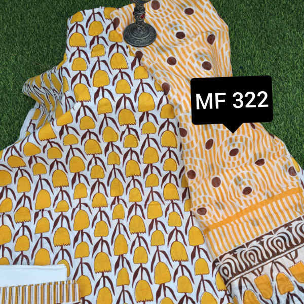 স্কিন প্রিন্টেড থ্রি-পিস    MF 322
