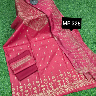 স্কিন প্রিন্টেড থ্রি-পিস   MF 325
