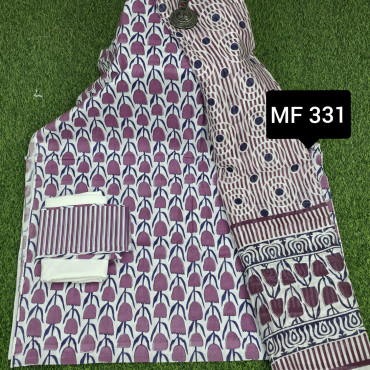 স্কিন প্রিন্টেড থ্রি-পিস    MF 331
