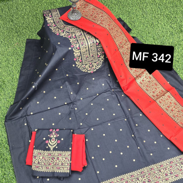 স্কিন প্রিন্টেড থ্রি-পিস    MF   342