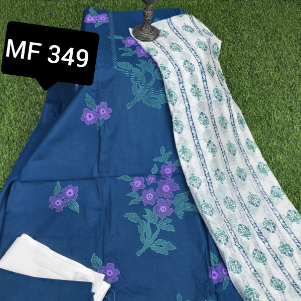 স্কিন প্রিন্টে থ্রি-পিস -MF 349