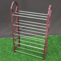 5 Layer Shoe Rack Plastic and Aluminum Metal