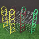 5 Layer Shoe Rack Plastic and Aluminum Metal