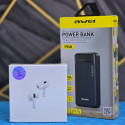 Awei P6K 20000mAh Double USB Output Power Bank and Air Pods